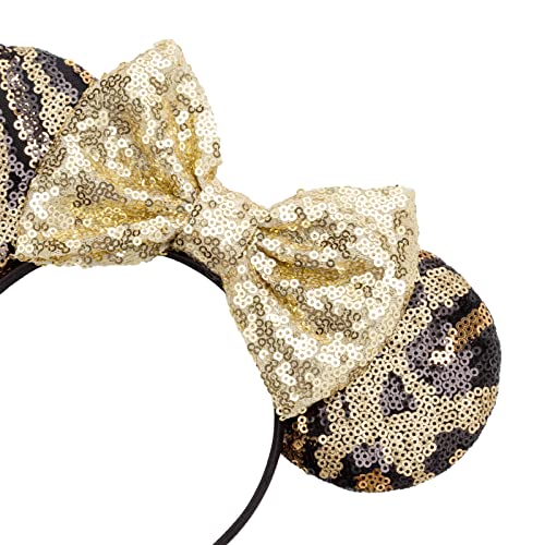 Image of DRESHOW Mouse Ears Bow Headbands Glitter Party Decoration Cosplay Costume for Women