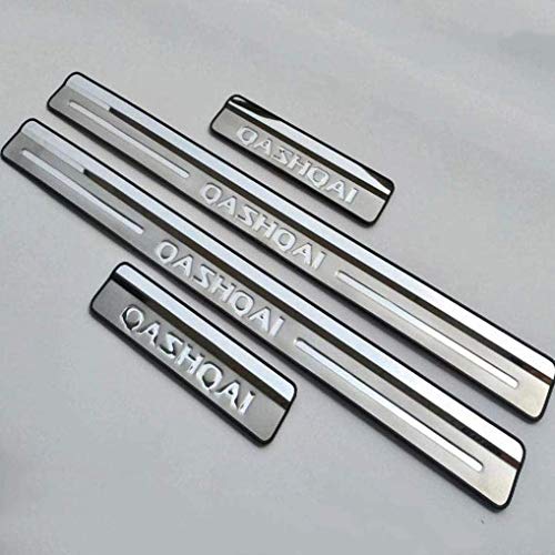 4Pcs de Placa Desgaste Acero Inoxidable alféizar la Puerta Accesorios para Niss-an...