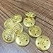KENDANY 14 Pieces Metal Blazer Button Set - Naval Anchor Crest - for Blazer, Suits, Sport Coat, Uniform(Gold 18MM-23MM)(0.71in-0.9in)