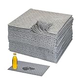TOOSOAR100 Pièces Tampons Absorbants d'Huile Industrielle,50x40 cm,pour Usine,Garage,Cave...