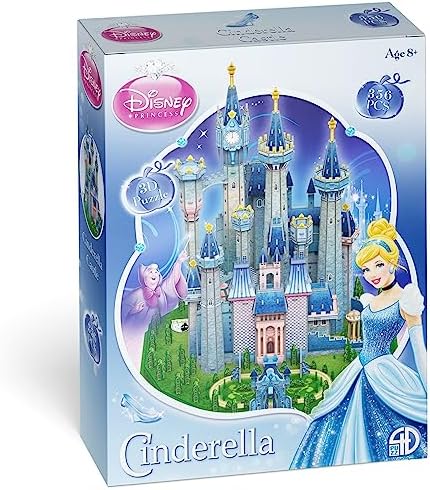 4D Puzzle – Disney: Cinderella Castle – 356 Piece Model Kit for Teens and Adults – Ages 14+