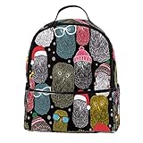Ligera: la mochila ligera está hecha de piel sintética y poliéster. Peso: 0,38 kg solamente.