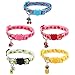 Hund und günstig Kaufen-5 Stück Katzenhalsband mit Glöckchen verstellbare Katzenhalsbänder 18-30cm Halsband Katze sicherheitsverschluss Schnellverschluss Haustierhalsband Sommerfruchtart für Kätzchen Welpen kleine Hunde