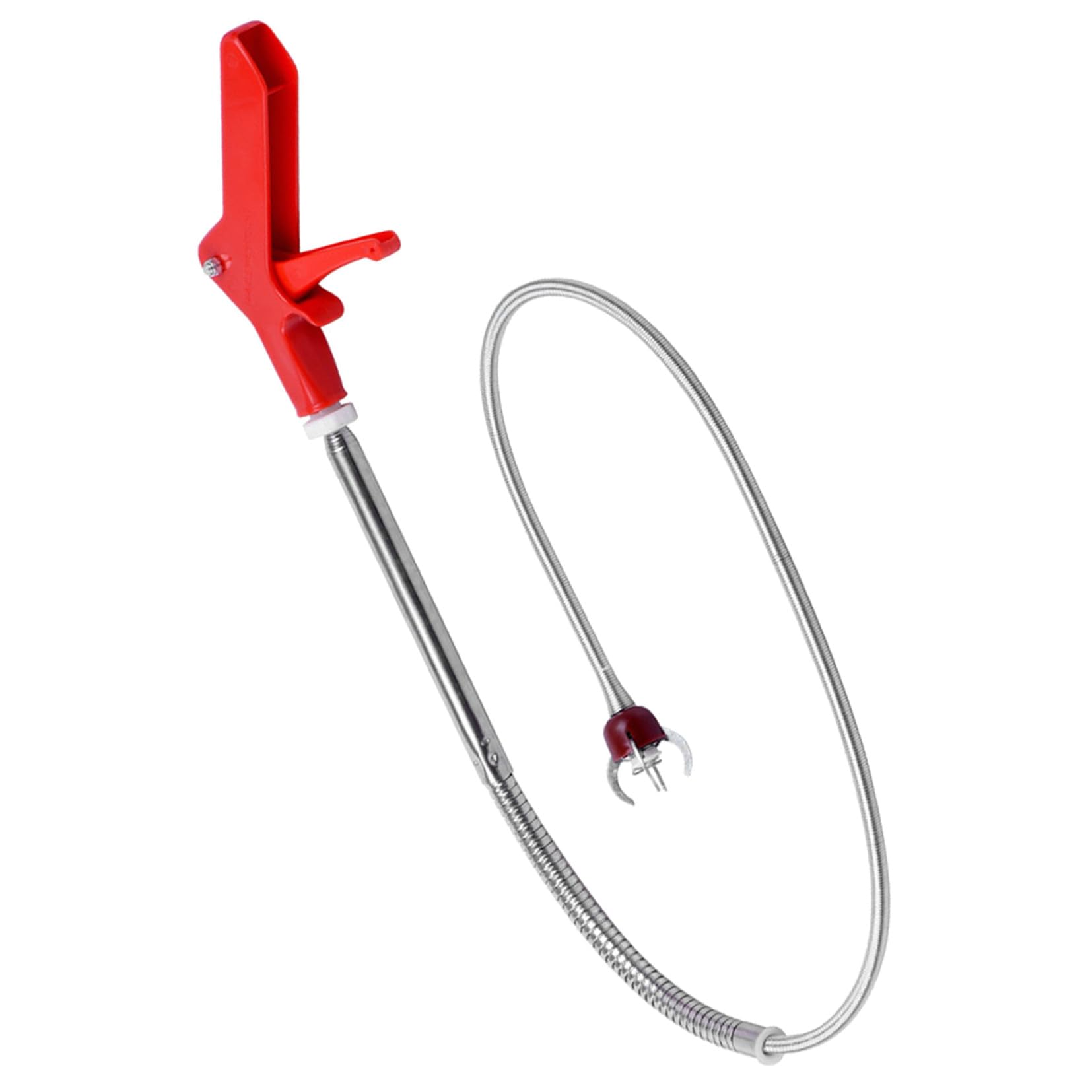 Débouchage de Toilettes Serpent 1,30 M pour Retirer Facilement les Cheveux des Siphons