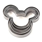 ZICOME 5-Piece Mouse Shape Cookie Cutter Set, Stainless Steel