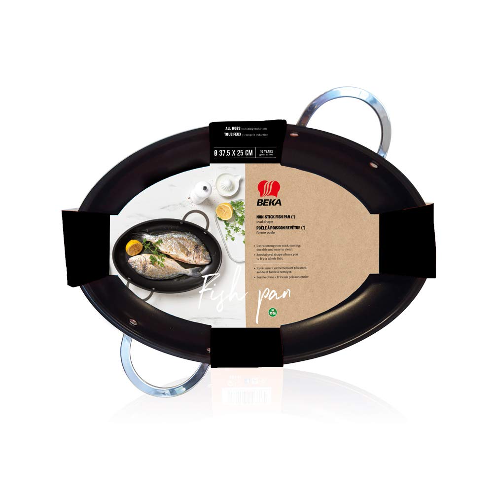 Beka Poêle à Poisson Acier inoxydable 13947384 acier inoxydable