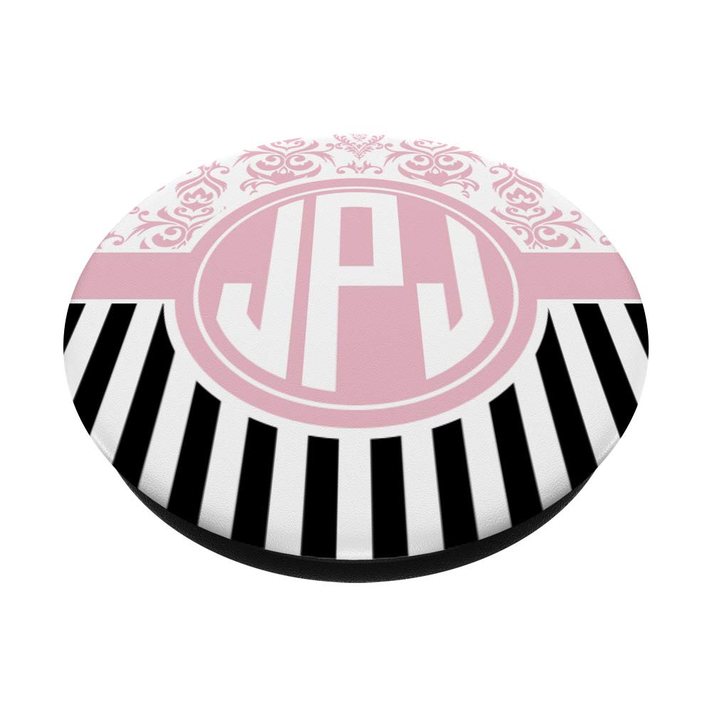 Amazon Com Jpj Monogram Gift Pink Damask Initials Jpj Or Jjp Popsockets Grip And Stand For Phones And Tablets Cell Phones Accessories