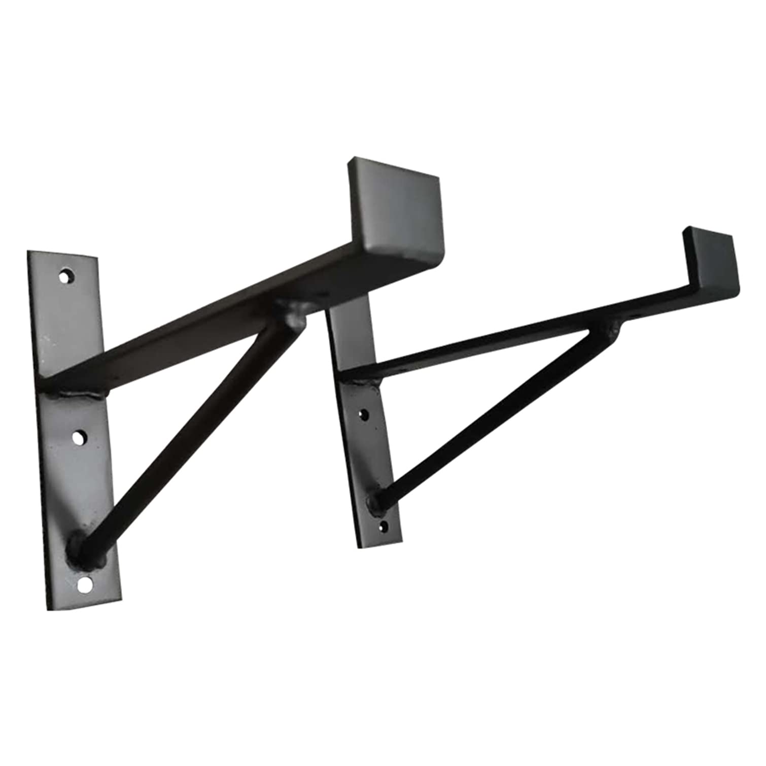 Staffa per Mensole Industriali,Staffe per Scaffali Triangolari in Ferro Supporti per Mensole a Parete ad Angolo,per Camera da Letto,Bagno,Soggiorno,Nero,2 Pezzi (35.3cm(14in))