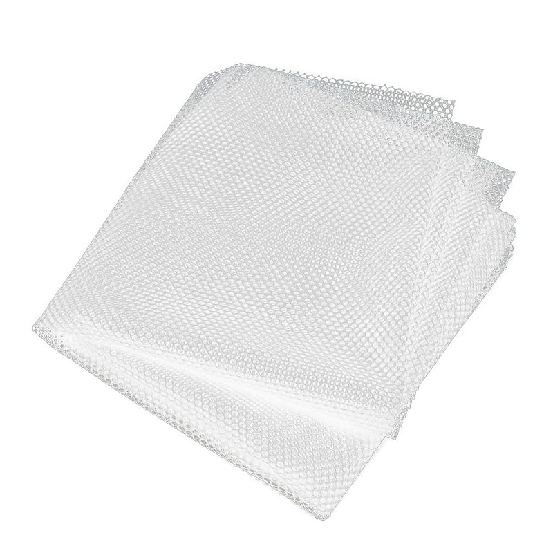 Hexagonal 3-5MM Round Hole Nylon Mesh Aquaculture Net Cage Enclosure Pull Net Fish Fry Water Flower Seedling Cage Lifting Net (White, 1.5MX1.0MX3MM)