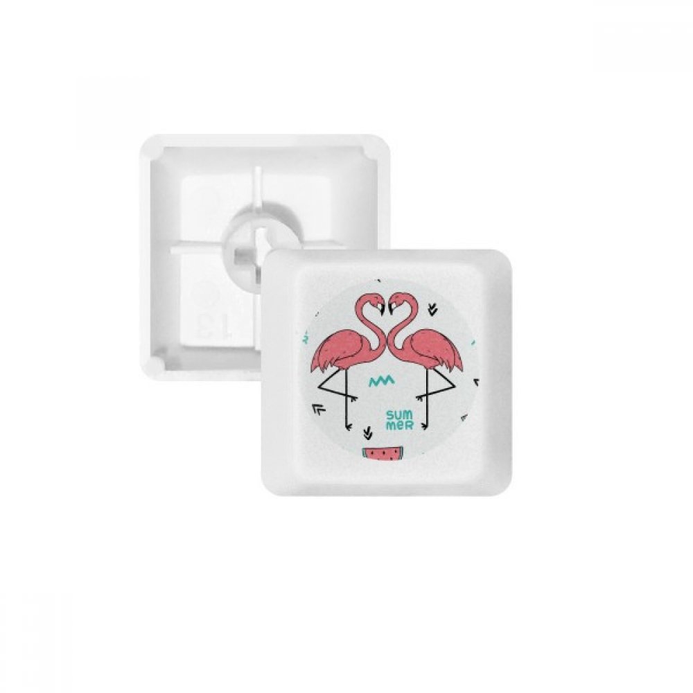 Teclas PBT blancas OEM de alta densidad DIYthinker Flamenco para teclado 4