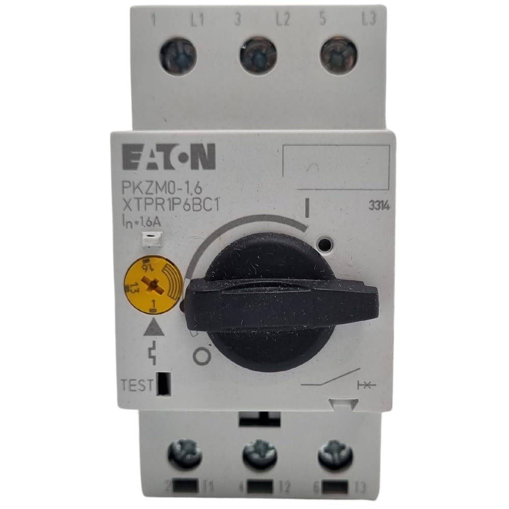 Eaton 072735 Motorschutzschalter, 3-polig, Ir = 1-1,6 A, Schraubanschluss