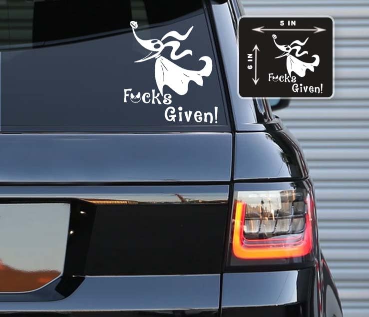 Amazon.com - Printbeat Zero F's Given Vinyl Decals Stickers