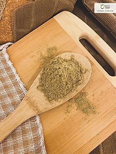 Organic Way Fennel Seed Powder (Foeniculum Vulgare) - Improve Digestion | Organic & Kosher Certified | Raw, Vegan, Non Gmo & Gluten Free | Usda Certified | Origin - India (1/2Lbs / 8Oz) #TOP2