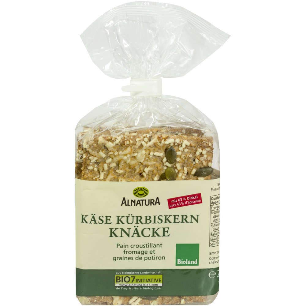 Alnatura Bio Premium kluczyki serowe pestki dyni, 200 g