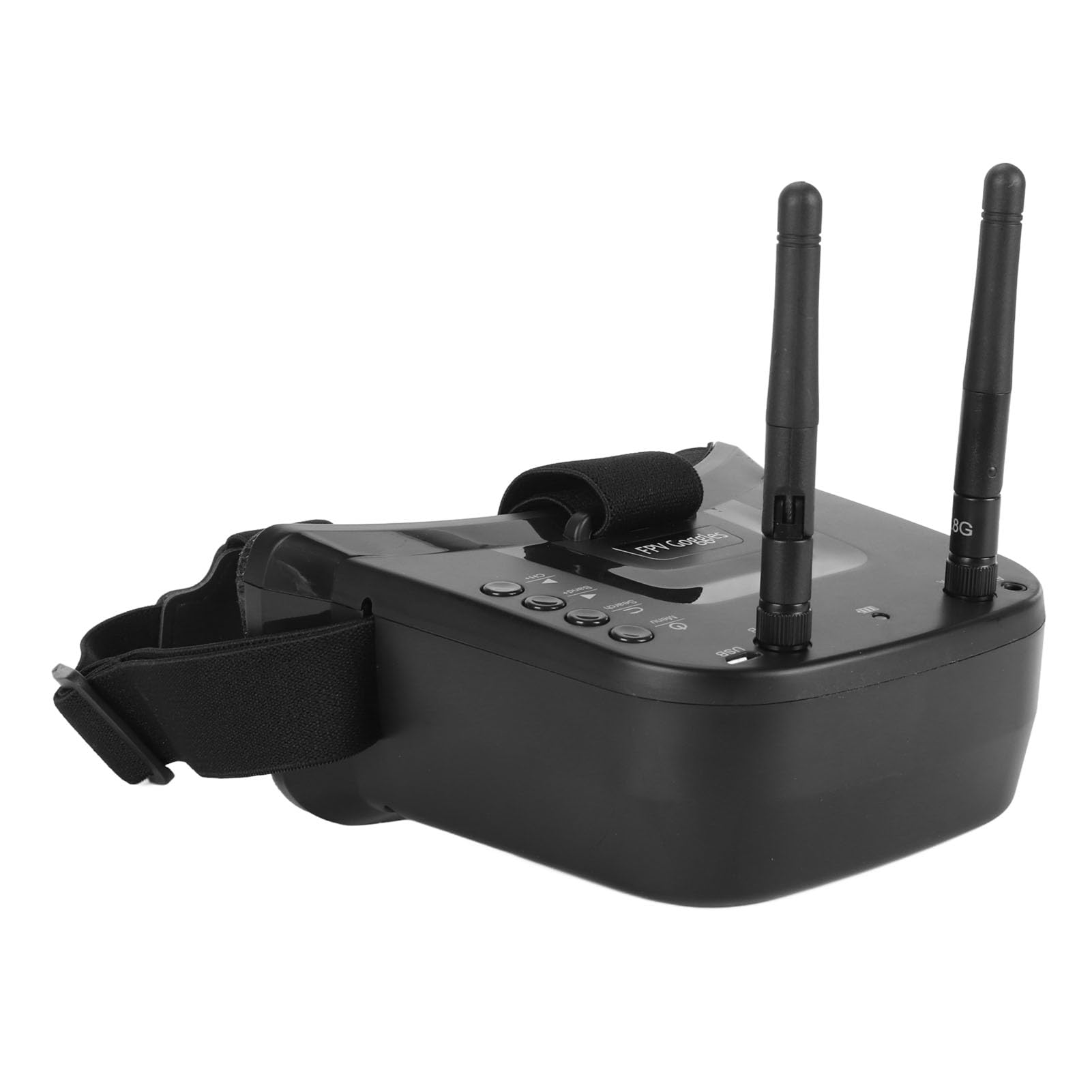 Gogle FPV do Quadkopterów Dronów Wyścigowych FPV, z 3-calowym Ekranem LCD o Rozdzielczości 480x320 o Wysokiej Jasności i Okularami Wideo z Zestawem Słuchawkowym z podwójną anteną
