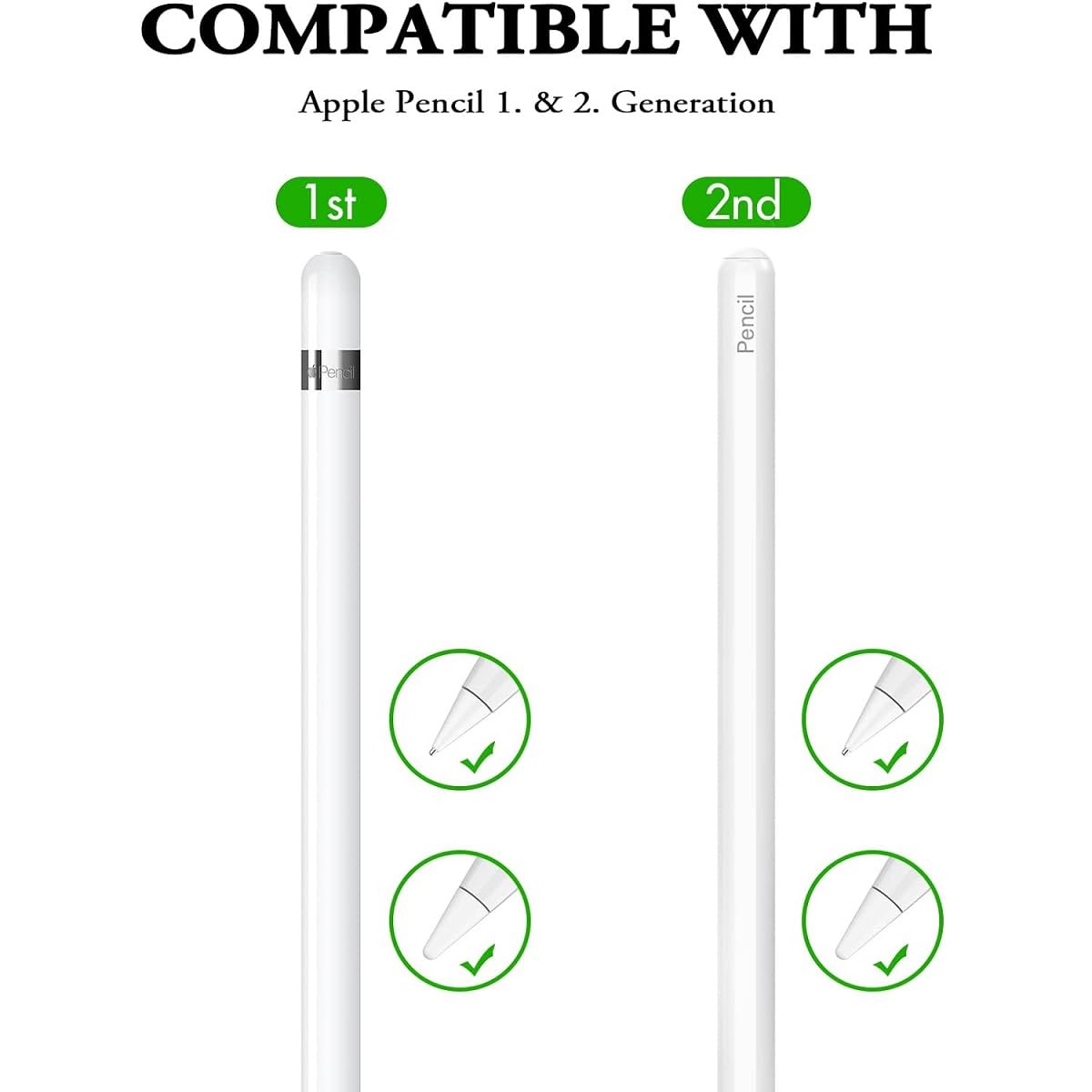 Pointes de Rechange Compatible avec Apple Pencil, Pointe Apple