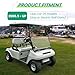 KUAFU Clear Windshield Compatible with 2000.5 - UP Golf Cart Club Car DS Fold Down