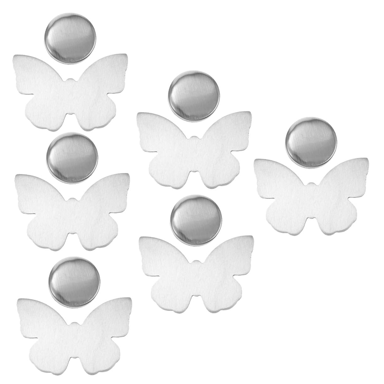 Cabilock Tischdeckenbeschwerer Winddichte Befestigung 6 Stück aus Edelstahl in Schmetterlingsform Magnetische Tischdeckenmagnete für Tischdecken bei Hochzeiten und Banketten