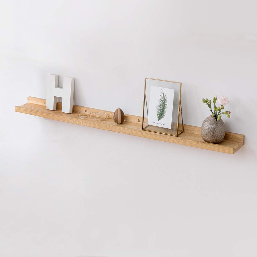 Buy INMAN OAKERLAND Oak Floating Shelves for Wall Solid Wooden Picture