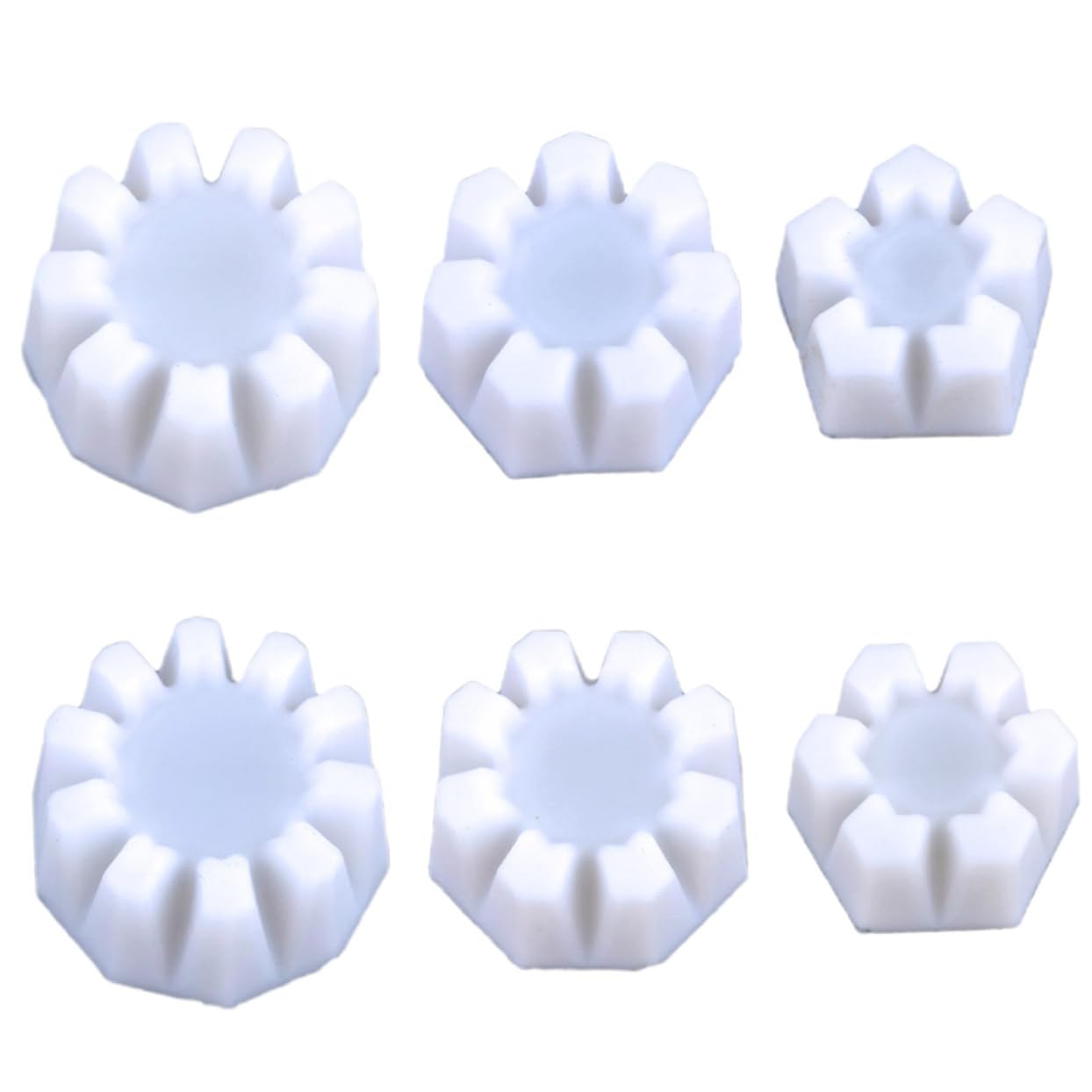 BEBEMOKO DIY Painting Supplies Set of 6 Floral Silicone Multi-Groove for Unique Paint Art