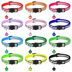tonyg-p Katzenhalsband Reflektierend 12 Stück