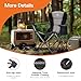 ALPHA CAMP Folding Camping Chair for Adults, Oversized Heavy Duty Lawn Chairs with Cooler Bag, Cup Holder & 600D Oxford Fabric, Folding Chairs for Outside Support 450 LBS,Outdoor Chair 2 Pack