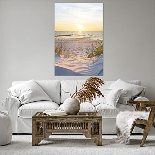 Tableau plage moderne 80x120cm pour décorer votre salon