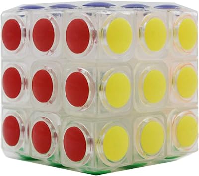 Speed Cube 3D Puzzle 3*3*3 Rotating Smooth Cube Competition Seal Transparent