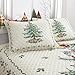 Spode - King Comforter Set, 3-Piece Bedding with Matching Shams, Holiday Room Decor (Spode Christmas Tree Ivory, King)