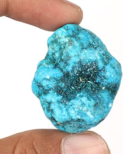 Arizona Mine Blue Turquoise 62.50 Ct Natural Untreated Egl Certified Blue Turquoise Crystal Gemstone image 5
