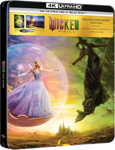 ¡Wicked: parte II en 4K UHD + BD! Edición Metálica - ¡No te lo pierdas!