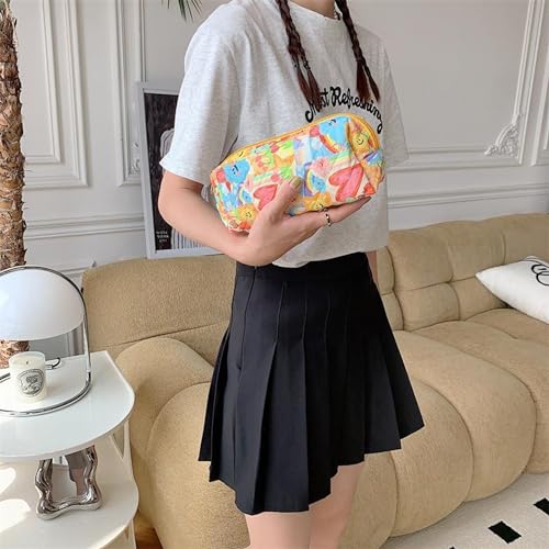 Image of Pencil Case Pen Case Office College School Storage Bag Pouch Holder Box Organizer Makeup Pouch Cosmetic Bag Aesthetic Cute Pencil Case for Girls Boys Kids (J)