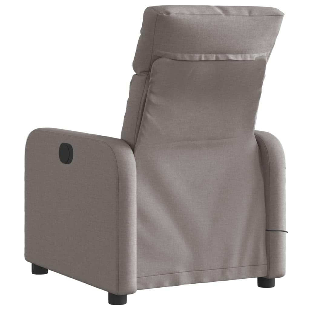Homgoday Sedia da Massaggio,Poltrona Massaggiante Reclinabile Elettrica Tortora in Tessuto,Reclinabile Relax Massaggiante,Intelligente Poltrona Relax Tutto Il Corpo k
