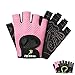 VERTAST - Guantes de gimnasio con agarre acolchado sin dedos para levantamiento de pesas, entrenamiento combinado, ciclismo, para mujer y hombre, Infantil, color rosa, tamaño small