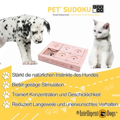My Intelligent Dogs Interaktives Hundespielzeug Intelligenz, Hundepuzzle - Intelligenzspielzeug für Hunde Mentalen Auslastung - Interaktives Spielzeug Hund, Denkspiele für Hunde Sudoku S Advanced