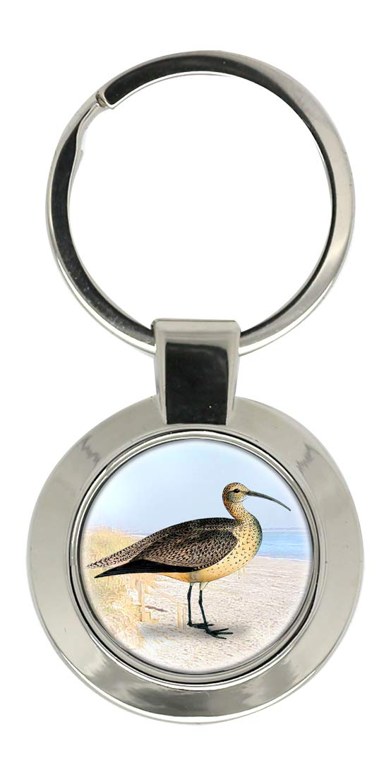 Giftshop Uk Unisex Silver Coloured Metal Curlew Key Ring