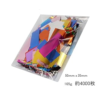 紙吹雪 裏方屋ドットコム,CONFETTI メタル紙吹雪 金 PVC 厚み0.035mm