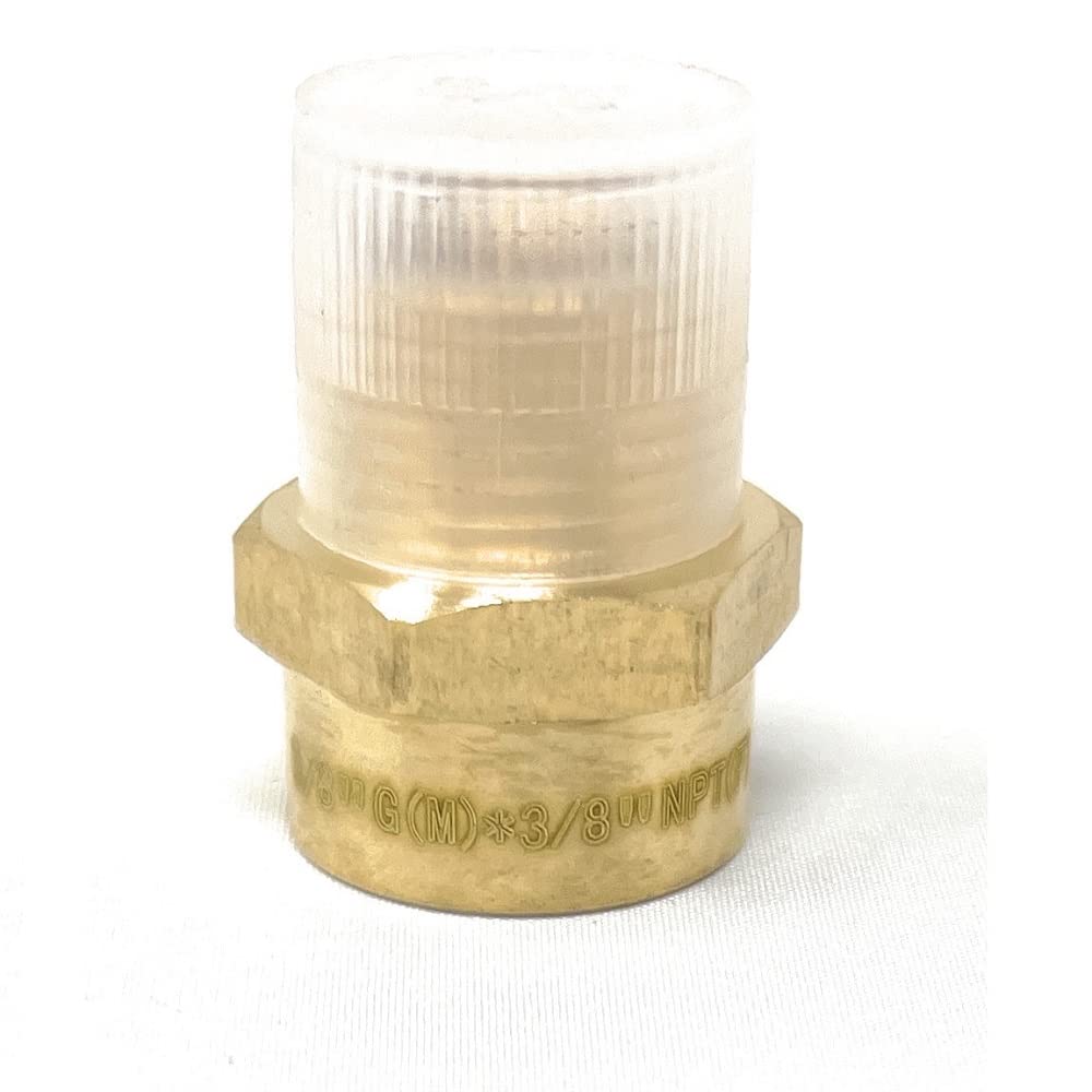 Gwint G (metryczny BSPP) męski na NPT żeński adapter do montażu rur - adapter bezołowiowy (dwa, 3/8")