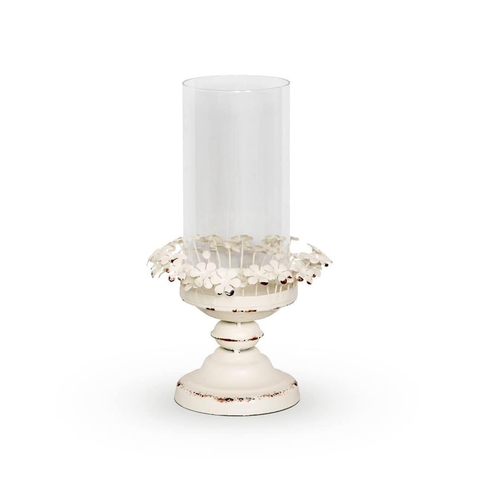 YOFAB Portavelas Candelabros de Flores 13,3" H for candelabro Desgastado Decoración del hogar(S)
