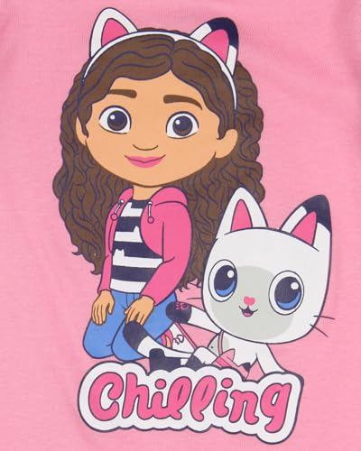 INTIMO Gabby's Dollhouse Pajama Set Toddler Girl's Chilling Gabby Pandy Tight Fit Long Sleeve Pant Sleep4