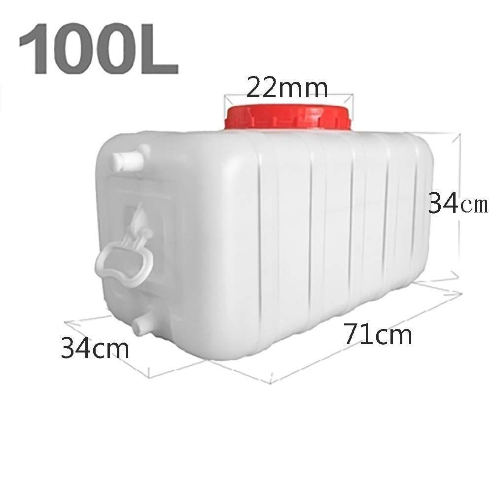 Jerrican alimentaire 25L Réservoirs D'eau Plastique Avec Poignée Sans BPA Récipients De Stockage De L'eau Avec Robinet Stockage D'eau Domestique Résistant Aux Acides（25L/50L/100L/150L/200L/300L）