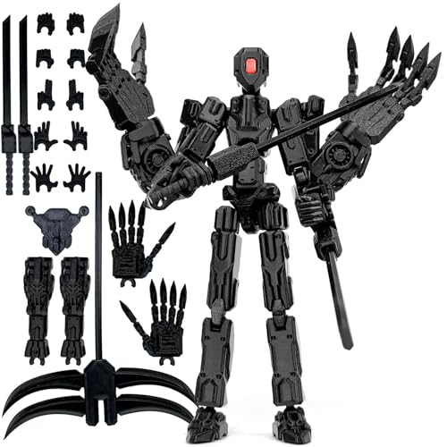 Binvin 8Inch T13 Assembly Completed Action Figure,3D Printed Multi-Jointed Movable Toy Nova 13 Action Figures Desktop Decorations for Game Lovers Toy...