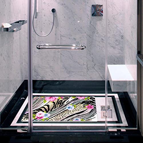 Alfombrillas de baño para ancianos con ventosas antideslizantes suaves 7