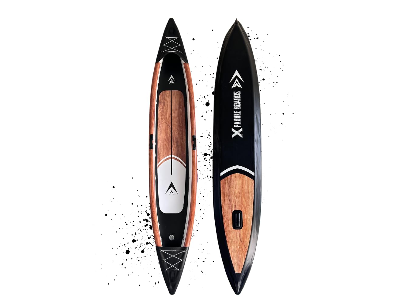 Canoa Kayak Inflable 2 plazas Dropstitch 470 x 80 x 42 cm K-Black