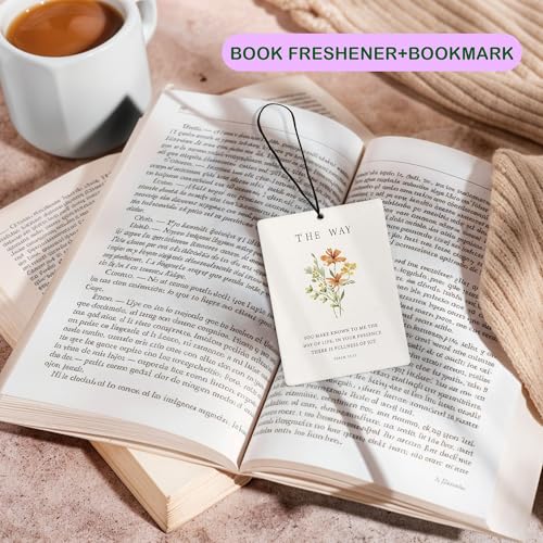 Image of Floral Christian Car Air Freshener, Bible Verses Air Freshener Hanging 3 Pcs for Cars Closet Drawer or Books, Religious Christian God Car Accessories Mirror Decor for Women