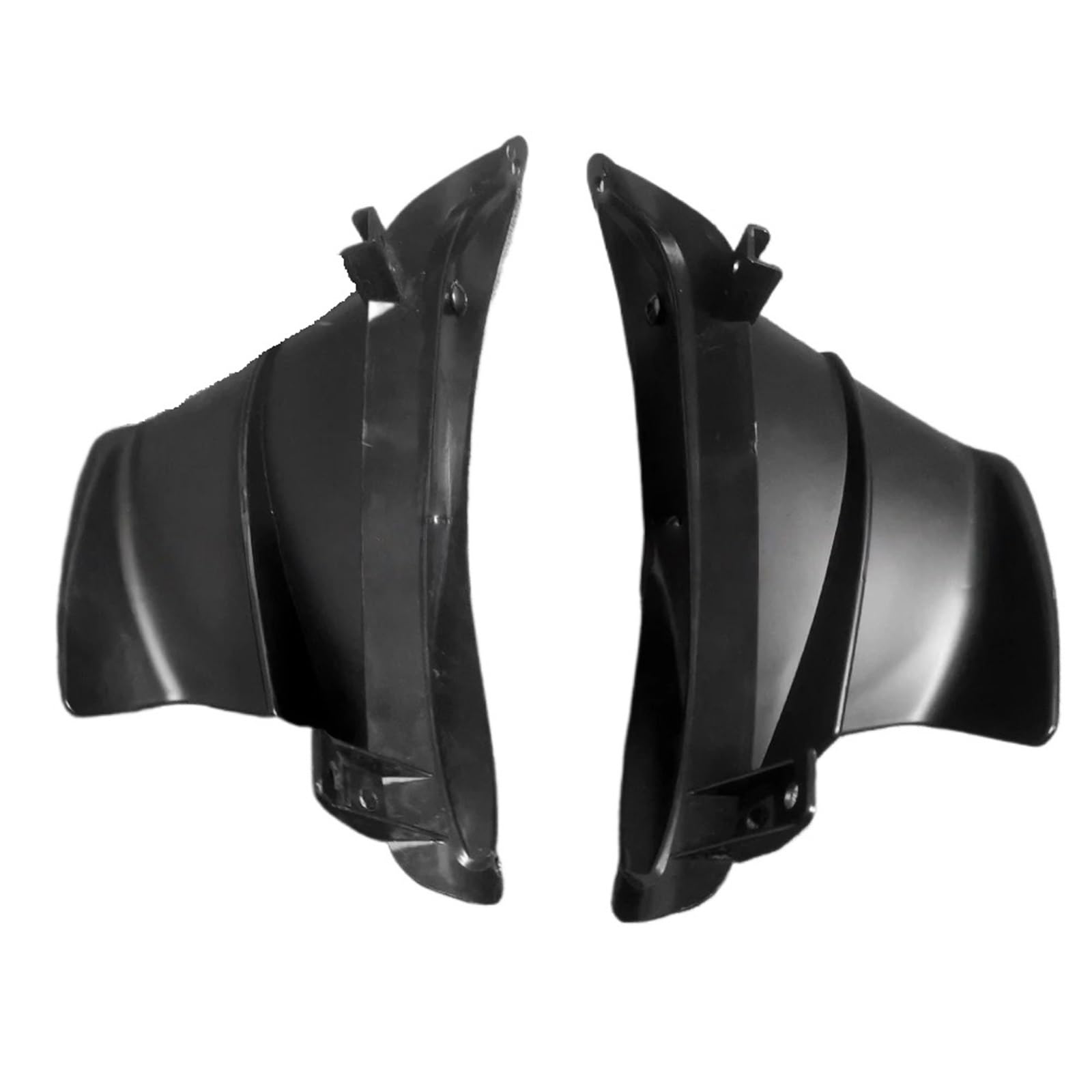 Aerodinamica per Moto Per CBR650R CB650R 2019-2023 Kit spoiler anteriore | Winglet Aerodinamico venti Laterale Pinna Spoiler ABS Carenatura Anteriore Protezione Ala Copertura(Black)