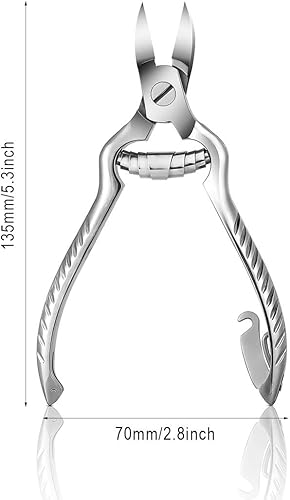 Miniatura 7 de BEZOX Cortaúñas de pie resistentes para uñas gruesas y encarnadas, cortaúñas de acero inoxidable para uñas del pie, herramientas podológicas para