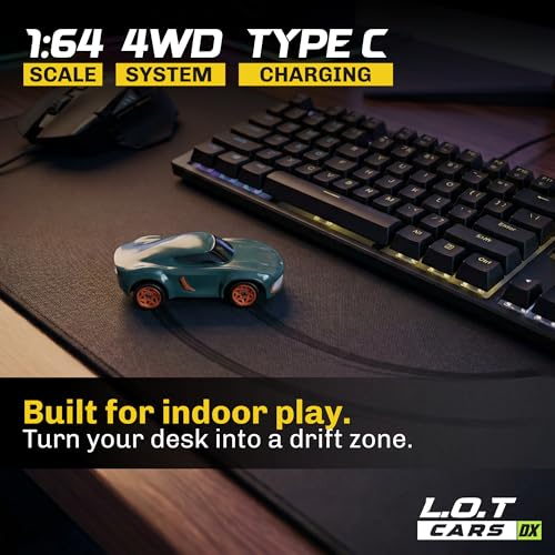 L.O.T TOYS L.O.T Cars Dash Mini RC Drift Car 1:64 Scale Green - Image 6