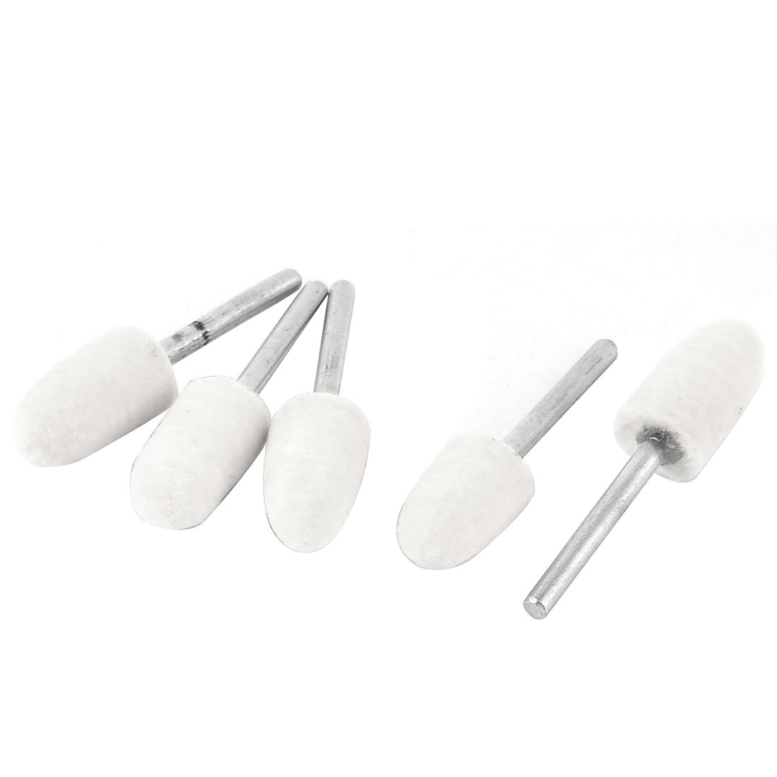 Aexit 10mm Cone Abrasives Head Polishing Buffing Tapering Rotary Tool Felt Mounted Point 5pcs Model:23as519qo702