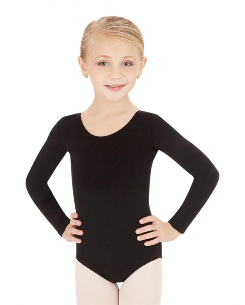 CapezioGirls' Classic Long Sleeve Leotard, Pink, Toddler